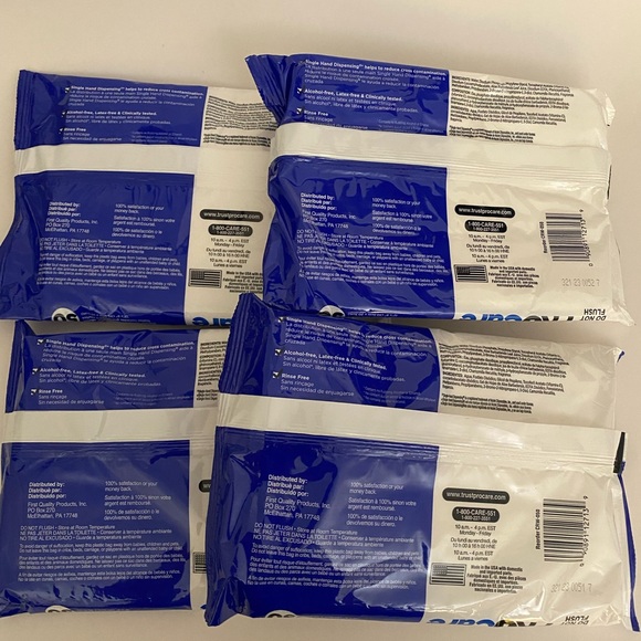 4 Packs Pro Care Disposable Adult Rinse Free Washcloths Wipes - Picture 3 of 5